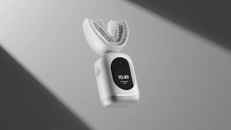 Intelligent electric toothbrush with a U-shaped mouthpiece & digital display for efficient & personalized oral care