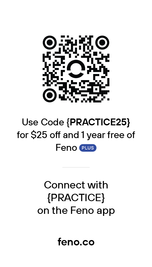 Feno Patient Hand-off Cards